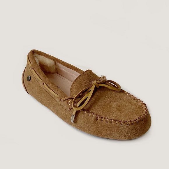 Roozee Australia DAKA Suede Camp Moccasin Driving Loafer Chestnut NIB - Picture 3 of 16